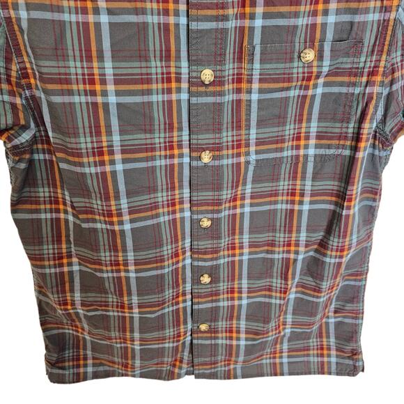 Duluth Trading Co Shirt Button Down Shirt Men S Gray Plaid Shirt Casual Shirt - Picture 3 of 7